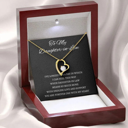 Daughter In Law - You Are Forever One - Forever Love Necklace - Charming Present