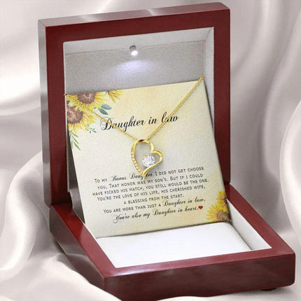 Daughter In Law - You're Also My Daughter In Heart - Forever Love Necklace - Charming Present