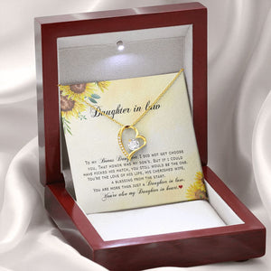 Daughter In Law - You're Also My Daughter In Heart - Forever Love Necklace