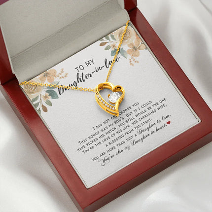 Daughter In Law - Daughter In Heart Forever Love Necklace SO181V - Charming Present