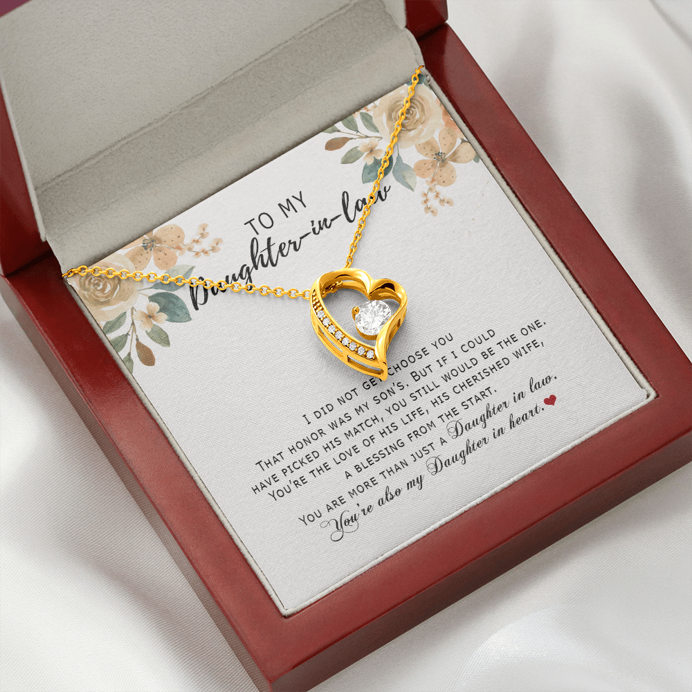 Daughter In Law - Daughter In Heart Forever Love Necklace SO181V