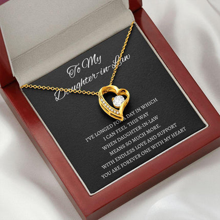 Daughter In Law - You Are Forever One - Forever Love Necklace - Charming Present