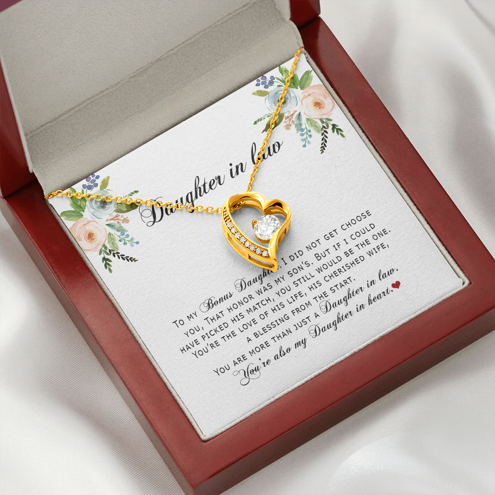 Daughter In Law - You Are Also My Daughter In Heart - Forever Love Necklace SO167V