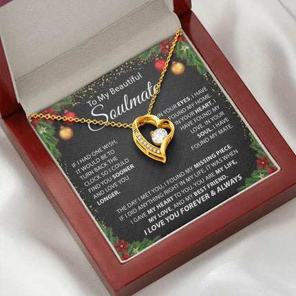 Beautiful Soulmate - I Love You Forever & Always - Forever Love Necklace - Charming Present