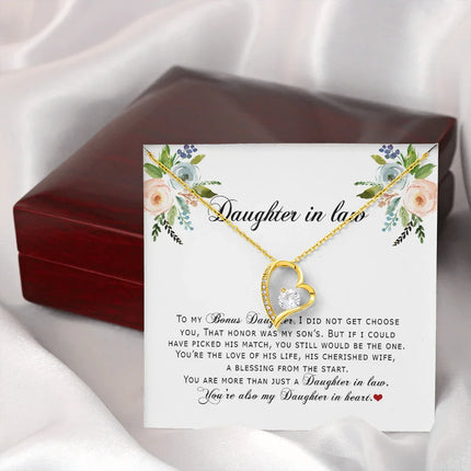 Daughter In Law - You Are Also My Daughter In Heart - Forever Love Necklace SO167V - Charming Present