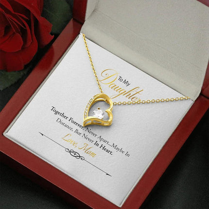 To My Daughter - Together Forever - Forever Love Necklace SO156VW - Charming Present