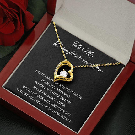 Daughter In Law - You Are Forever One - Forever Love Necklace - Charming Present