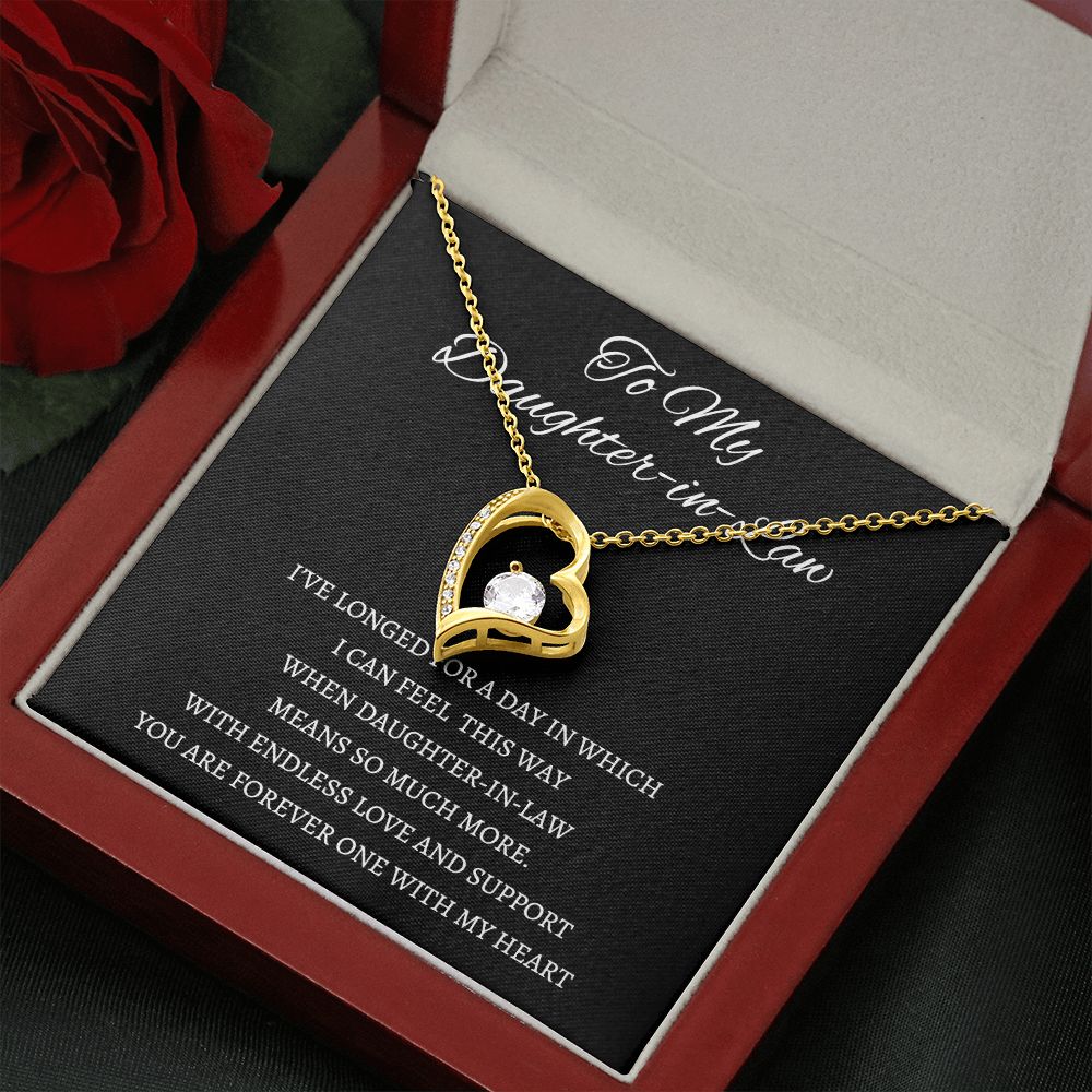 Daughter In Law - You Are Forever One - Forever Love Necklace