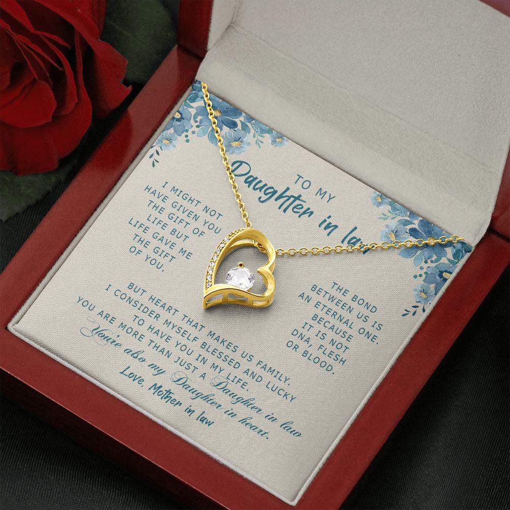 Daughter In Law - Mother In Law - Life Give Me The Gift Of You -Forever Love Necklace