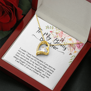 To My Bonus Daughter - You Are Always In My Heart - Forever Love Necklace SO164V