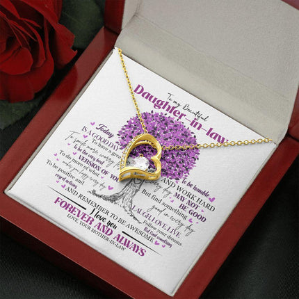 Daughter In Law - Mother In Law - Believe In Yourself - Forever Love Necklace - Charming Present