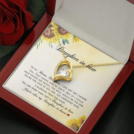 Daughter In Law - You're Also My Daughter In Heart - Forever Love Necklace - Charming Present