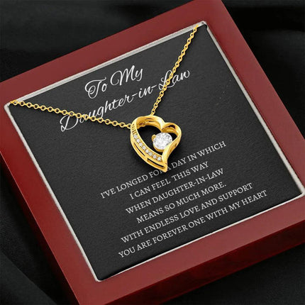 Daughter In Law - You Are Forever One - Forever Love Necklace - Charming Present