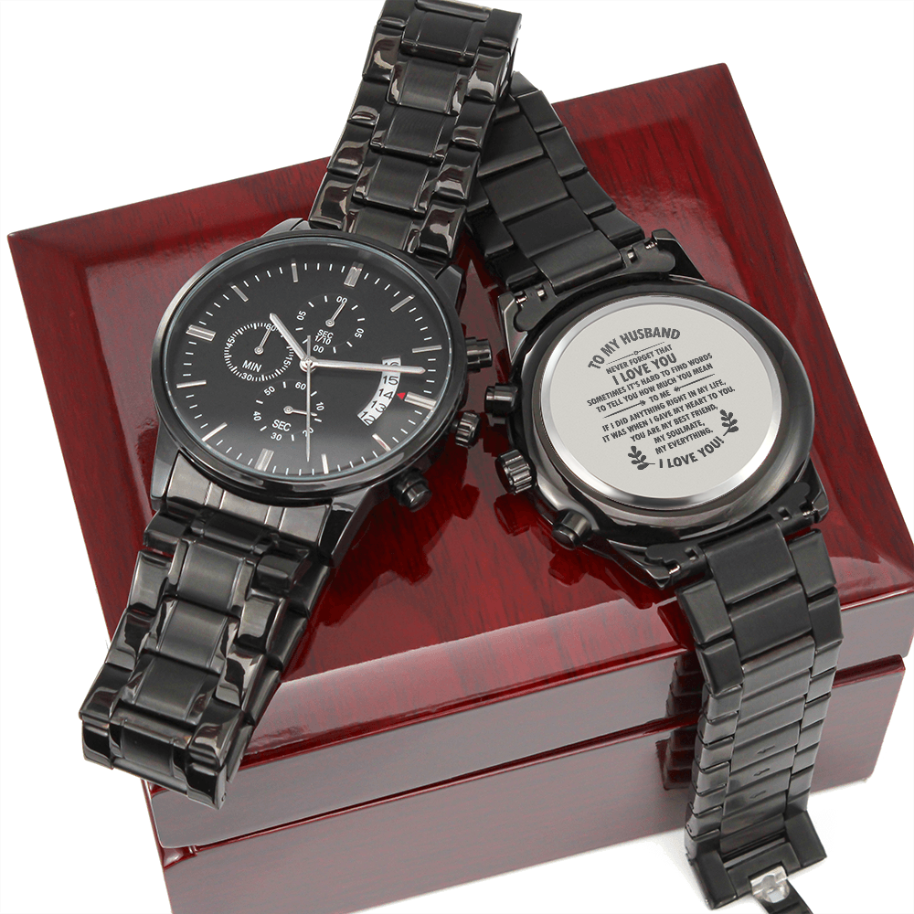 To My Husband - I Love You - Chronograph Watch DF01