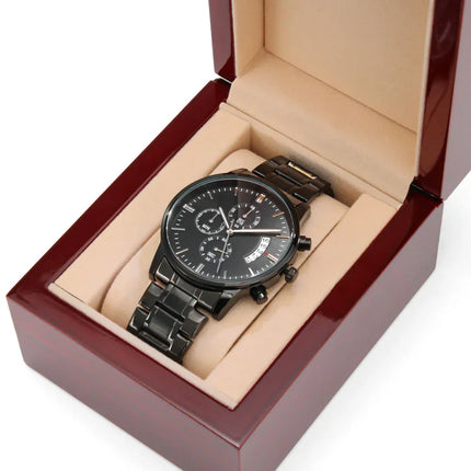 To My Husband - I Love You - Chronograph Watch DF01 - Charming Present