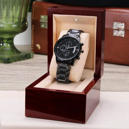 To My Husband - I Love You - Chronograph Watch DF01 - Charming Present