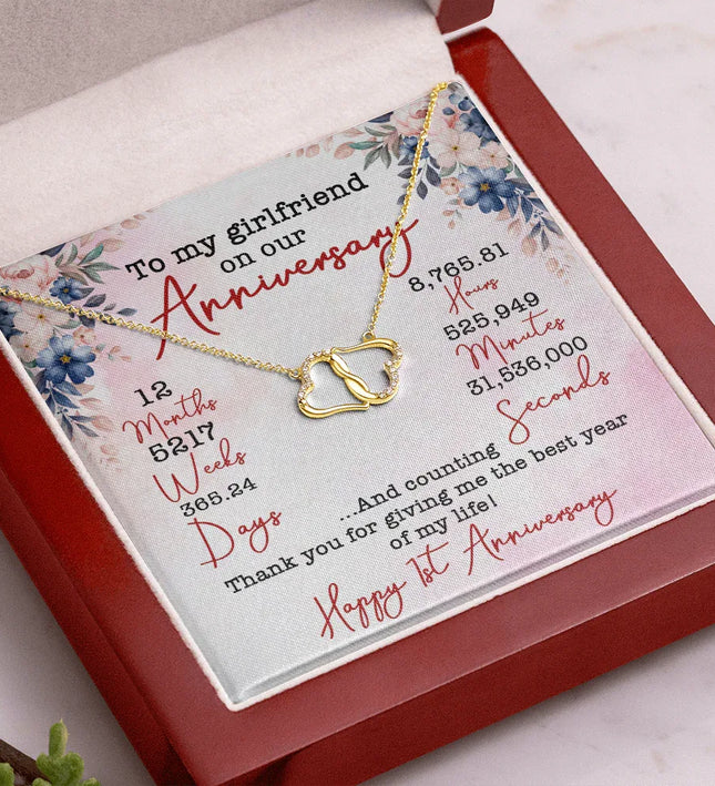 To My Girlfriend On Our Anniversary - Luxury Necklace SO02v4 - Charming Present