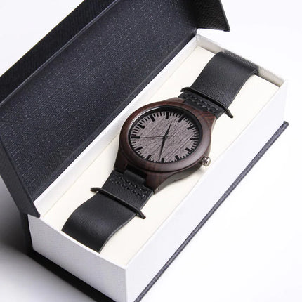 TO MY SON - ENJOY THE RIDE - WOOD WATCH TB02 - Charming Present
