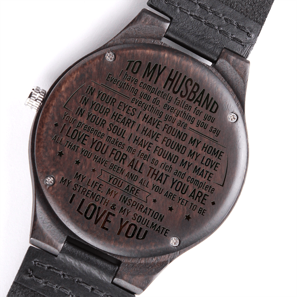 To My Husband - I Love You - Engraved Watch TB01
