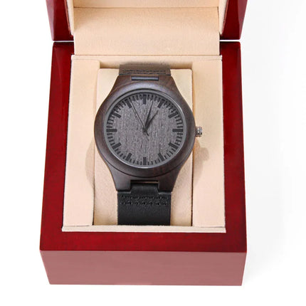 TO MY SON - NEVER FORGET - WOOD WATCH TB03 - Charming Present