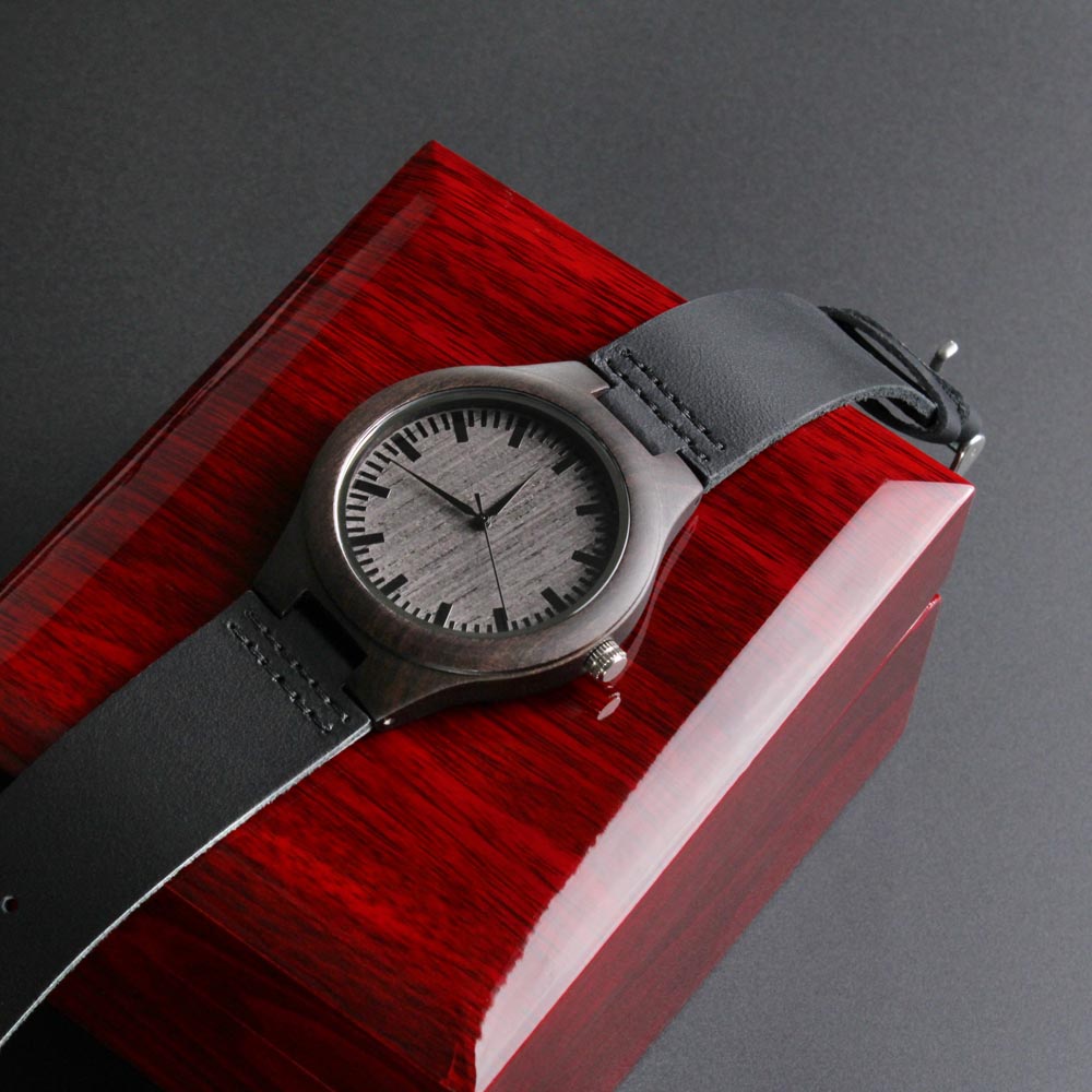 TO MY HUSBAND - SO PROUD - WOOD WATCH TB05