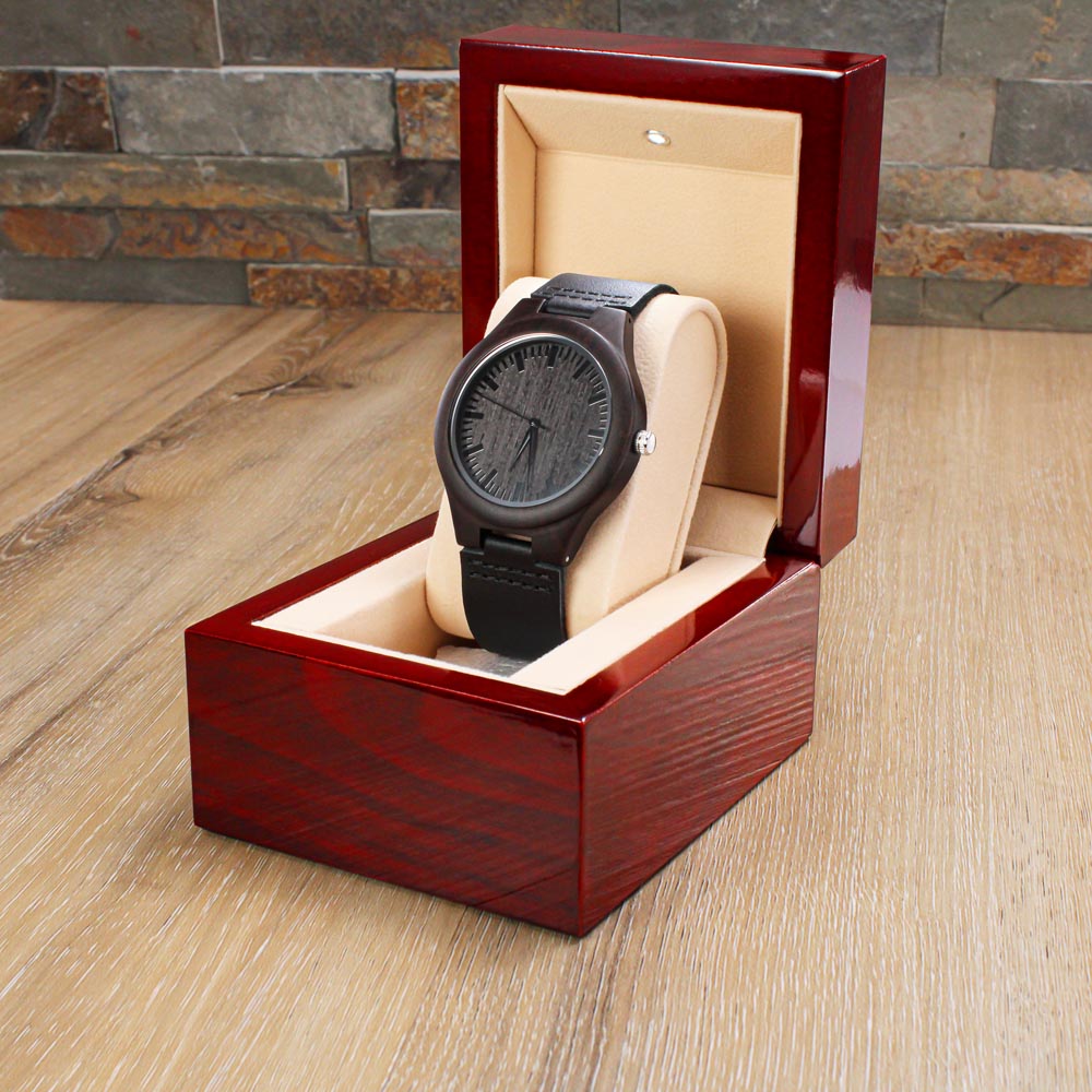 TO MY MAN - I LOVE YOU - WOOD WATCH TB06
