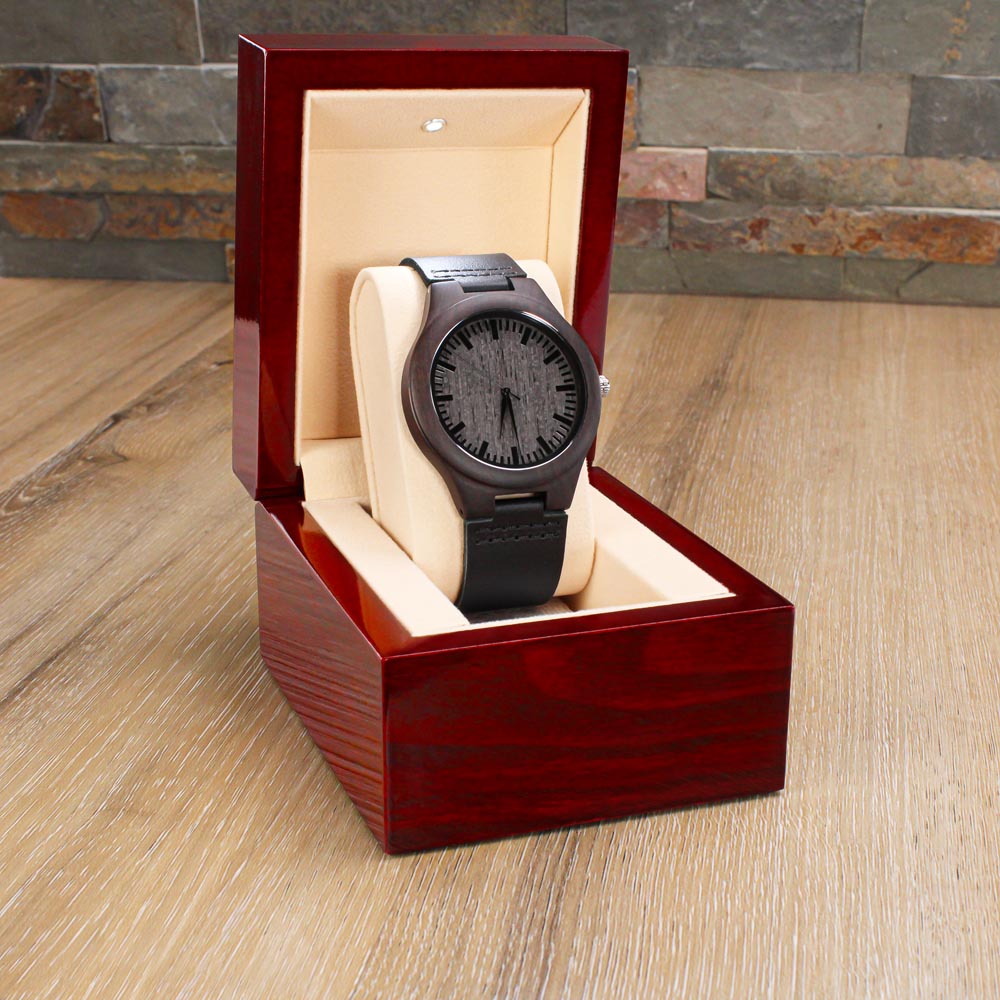 TO MY MAN - I LOVE YOU - WOOD WATCH TB06