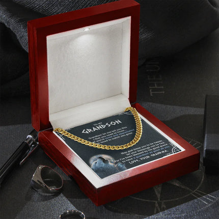 To My Grandson - You Are Loved And Appreciated - Cuban Link Chain SO123T - Charming Present