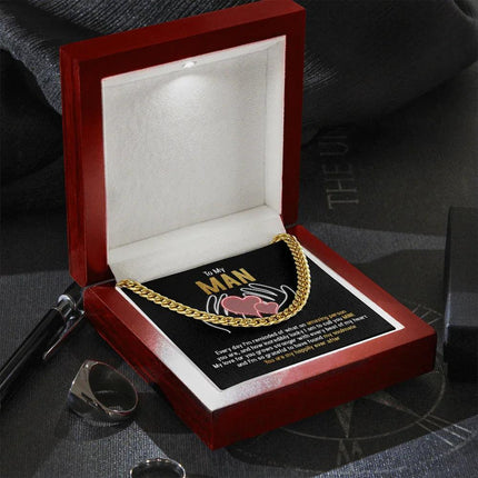 To My Man - You Are My Happily Ever After - Cuban Link Chain SO94T - Charming Present