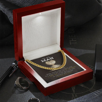 To My Man - I Love You Forever & Ever - Cuban Link Chain SO81V - Charming Present
