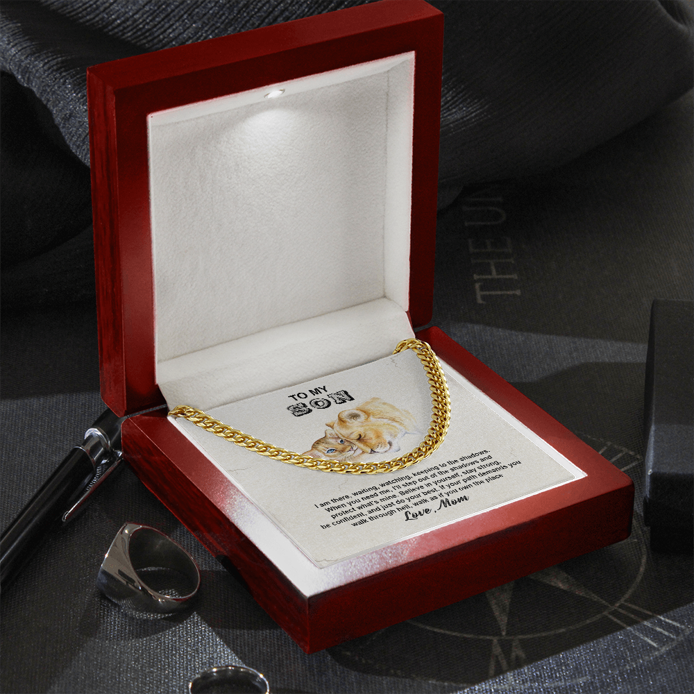 To My Son - Believe In Yourself And Do Your Best - Cuban Link Chain SO106V