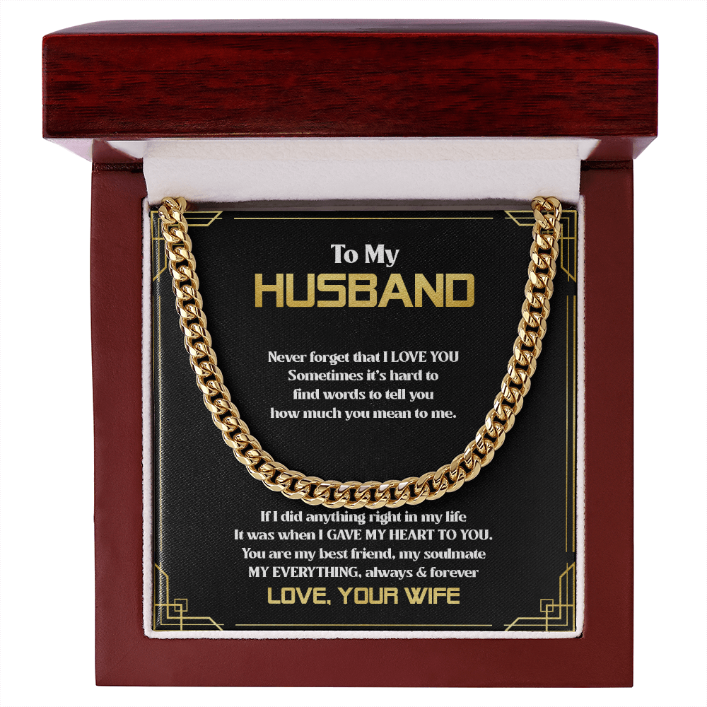 To My Husband - You Are My Everything - Cuban Link Chain SO83T