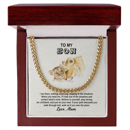 To My Son - Believe In Yourself And Do Your Best - Cuban Link Chain SO106V - Charming Present