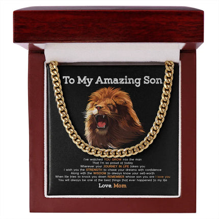 To My Son - You Will Always The Best Things To My Life- Cuban Link Chain SO99T - Charming Present