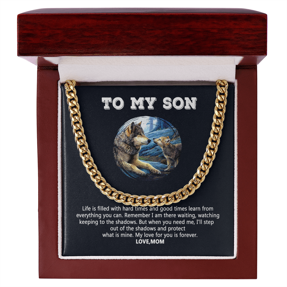 To My Son - My Love For You Is Forever - Cuban Link Chain SO109V