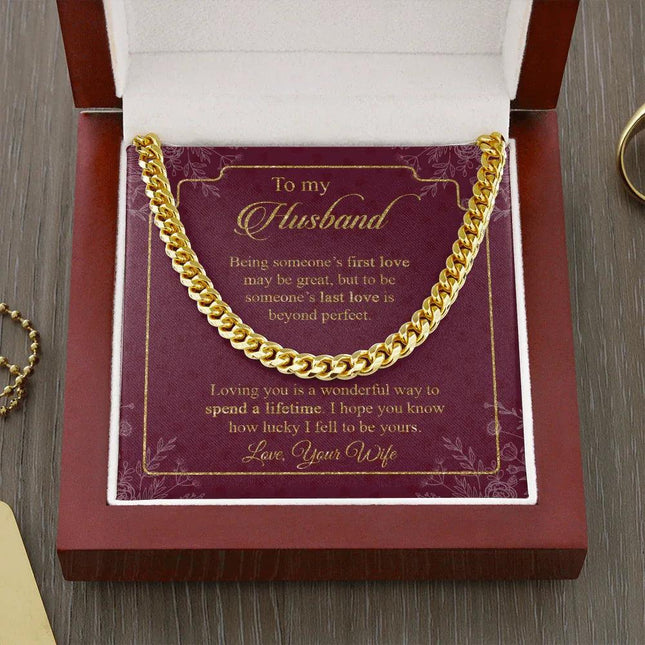 To My Husband Loving You Is A Wonderful Way To Spend A Lifetime Cuban SO35 - Charming Present