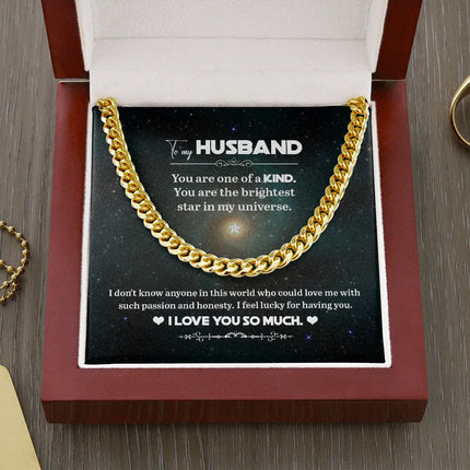 To My Husband - You Are One Of A Kind - Cuban Link Chain KT07 - Charming Present