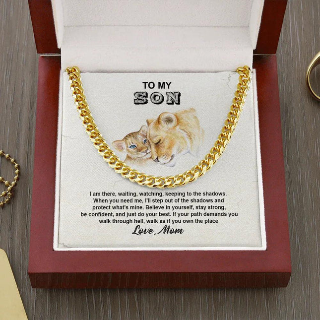 To My Son - Believe In Yourself And Do Your Best - Cuban Link Chain SO106V - Charming Present