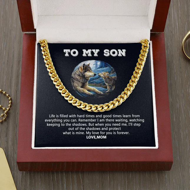 To My Son - My Love For You Is Forever - Cuban Link Chain SO109V - Charming Present