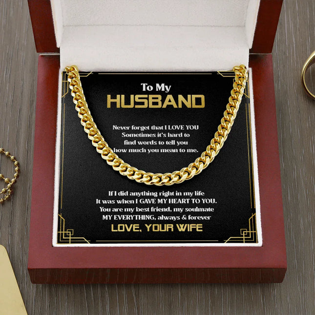 To My Husband - You Are My Everything - Cuban Link Chain SO83T - Charming Present