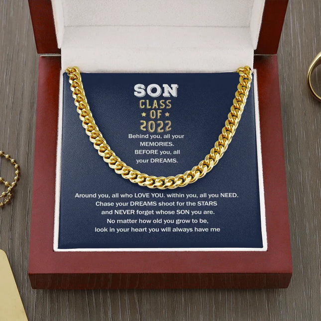 To My Son - You Will Always Have Me Graduation - Cuban Link Chain SO79V - Charming Present