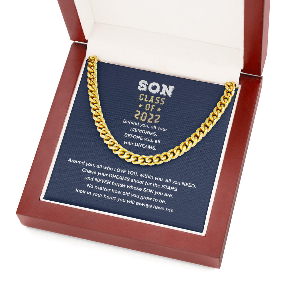 To My Son - You Will Always Have Me Graduation - Cuban Link Chain SO79V