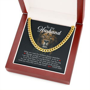 To My Husband - Infinity And Beyond - Cuban Link Chain KT09v2