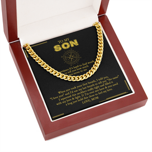 To My Son - Loved More Than You Know - Cuban Link Chain SO108V