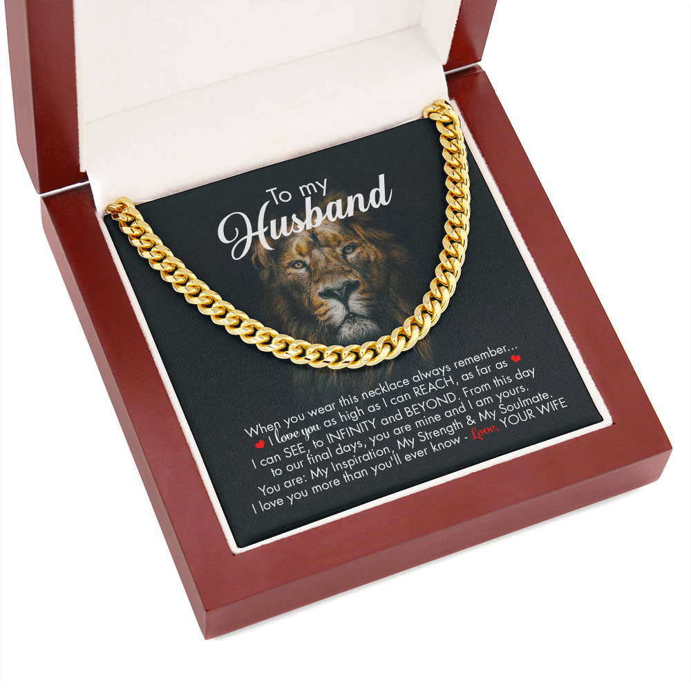 To My Husband - Infinity And Beyond - Cuban Link Chain KT09v2