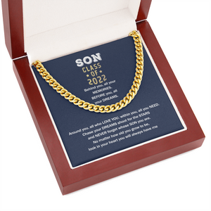 To My Son - You Will Always Have Me Graduation - Cuban Link Chain SO79V