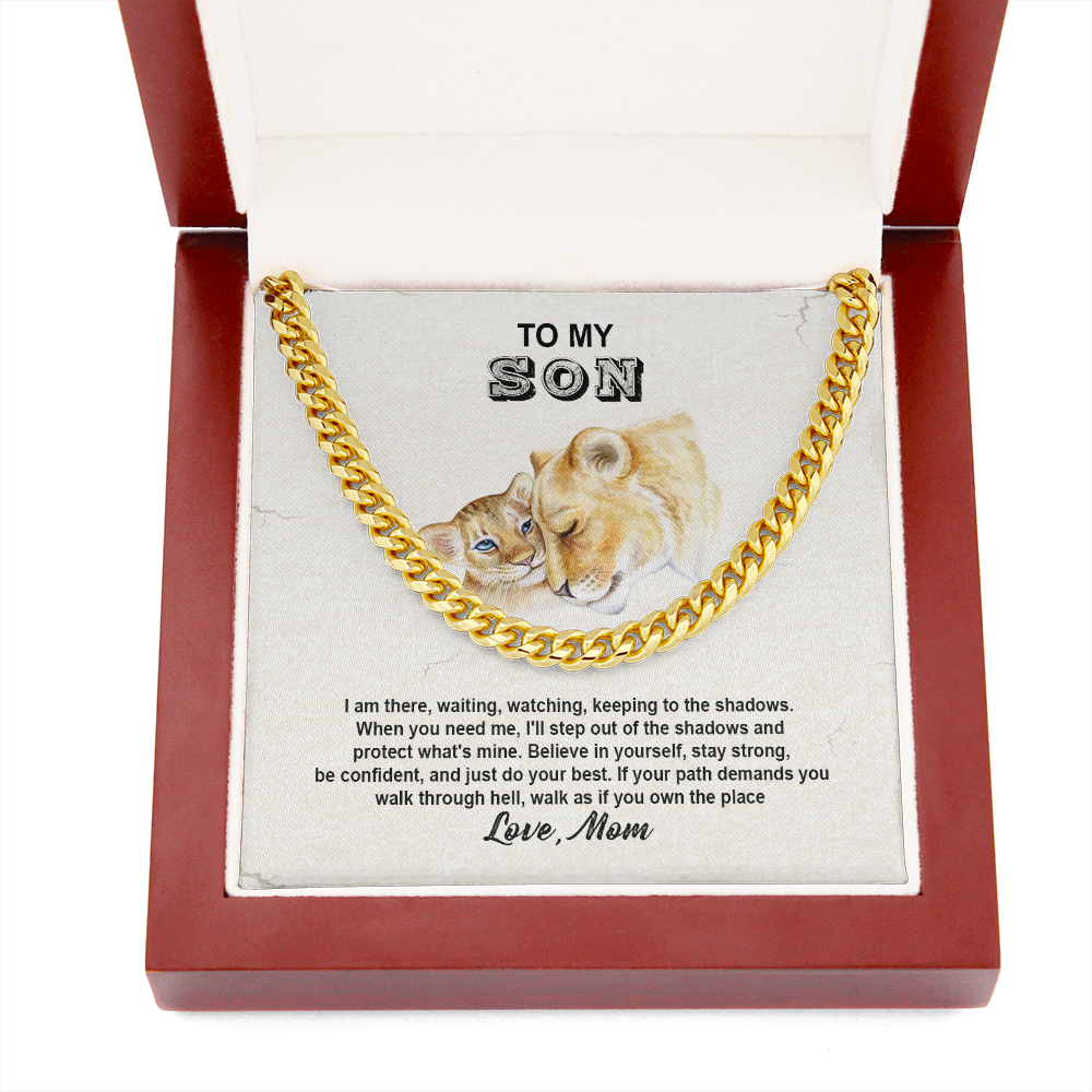 To My Son - Believe In Yourself And Do Your Best - Cuban Link Chain SO106V