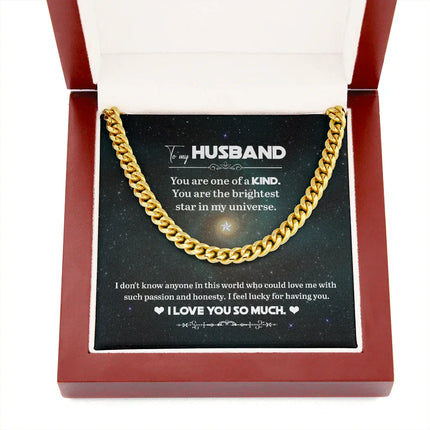 To My Husband - You Are One Of A Kind - Cuban Link Chain KT07 - Charming Present