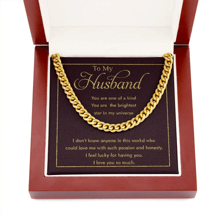To My Husband You Are One Of A Kind Cuban SO33 - Charming Present