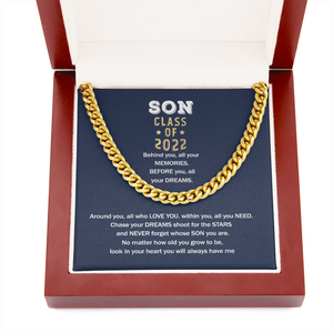 To My Son - You Will Always Have Me Graduation - Cuban Link Chain SO79V